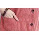 thumbnail image 3 of Chaleco holgado con cuello en V, chaleco retro literario, abrigo fino informal para mujer, 3 of 4