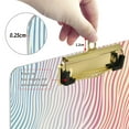 thumbnail image 6 of FORMRS Acrylic Clipboard with Low Profile Clip Standard A4 Letter Size, 12.5" x 9", Wavy Striped, 6 of 8