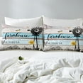 Rustic Windmill Farmhouse Fitted Sheet Tractor Cabin Bedding Set Full