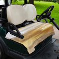 thumbnail image 2 of Golf Cart Seat Covers for 2 Seater, Yellow Beige Soft Microfiber Cart Seat Towel Blanket, Modern Oil Painting Abstract Art Absorbent Breathable Non Slip Bench Seats Protector for Golf Course 51"x31", 2 of 9