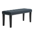thumbnail image 6 of Abble 38" Wide Upholstered Entryway Bench, End of Bed Bench, Ottoman Bench - Navy Blue, 6 of 8