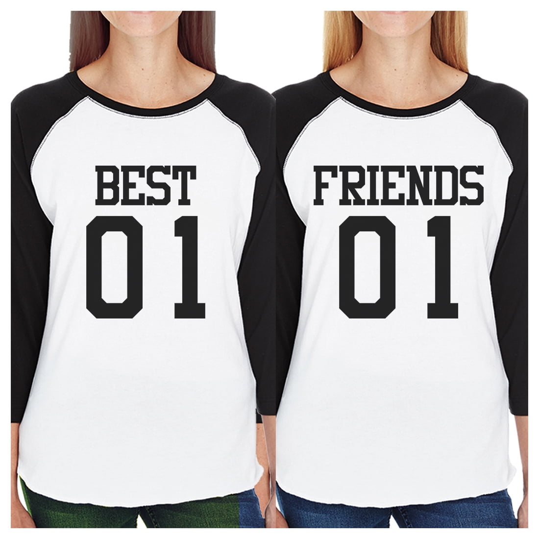 365 Printing Best01 Friends02 Best Friend Matching Baseball Jerseys