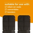 thumbnail image 5 of Diono Ultra Mat 2 Pack Car Seat Protector, Crash Tested, Water Resistant, Black, 5 of 8