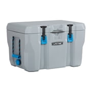 Lifetime 55qt Bear-Resistant Camping Cooler, Premium High Performance, Ice Retention, Hard Cooler, 60 Can Capacity, Light Gray