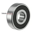 thumbnail image 3 of Uxcell Deep Groove Ball Bearings Metric Double Sealed Chrome Steel ABEC-3 Z1 17mmx47mmx14mm, 3 of 4