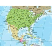 48x70 World Classic Wall Map Laminated