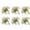 White, variant on SDFGTstore Pack of 6 Artificial Flower Napkin Rings Napkin Holder Elegant Table Adornment