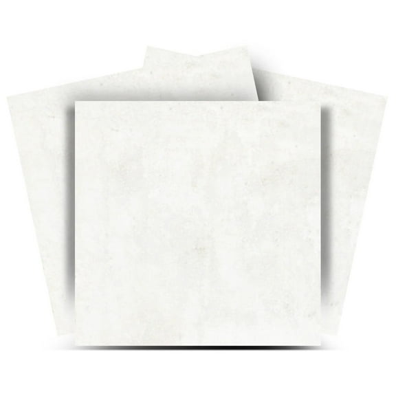 Mi Alma White Solid Tile Stickers - Removable Vinyl 4x4, 24 pcs