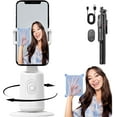 thumbnail image 1 of Shoplyhube Trépied de Téléphone Intelligent avec Suivi IA, Suivi Automatique du Visage Rotation à 360°, Contrôle à Distance/gestuel, Aucune Application pour iPhone Android Vlog, 1 of 7