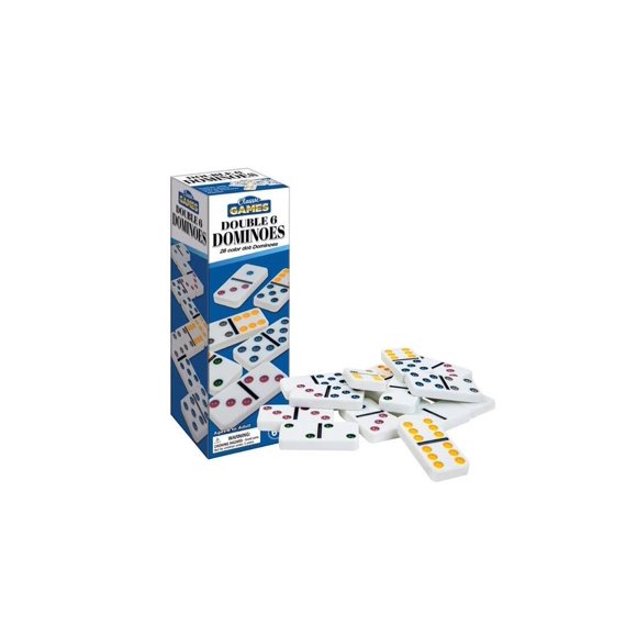 Juguetes Dominoes Playmaker de 20 x 20 cm, clásicos, a juego con azulejos