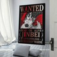 Animation Anime Wanted Poster Jinbei Oyabun Wall Art Picture Painting