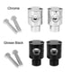 thumbnail image 3 of Chrome/ Black 1" Handlebar Riser Clamp 25mm 22mm For Motorcycle Harley Honda Shadow Billet Handle Bar Risers Heightening Mount - Riser Clamps & B, 3 of 3