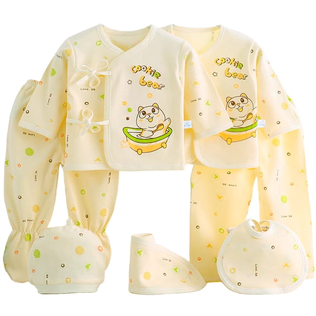 Conjunto para Bebé Set de 7 Piezas Shendy Vendy Set de Ropa Recien Nacido 0-3 Meses