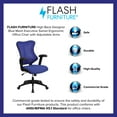 thumbnail image 4 of Flash Furniture High Back Designer Blue Mesh Executive Swivel Ergonomic Office Chair with Adjustable Arms, 4 of 13