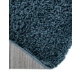 thumbnail image 7 of Unique Loom Everyday Shag Collection Area Rug - Solid (8' x 10' Oval Navy Blue), 7 of 7