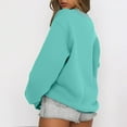 thumbnail image 6 of Womens Oversized Sweatshirt Crewneck Pullover Casual Long Sleeve Tops Basic Fall Fashion Outfits 2025 Mint Green M, 6 of 6