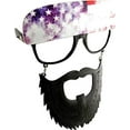 thumbnail image 2 of Black Beard Sunstache Clear Adult Halloween Accessory, 2 of 2