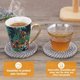 thumbnail image 3 of 6 posavasos para bebidas, elegantes posavasos tejidos trenzados hechos a mano (4,3 pulgadas), posavasos redondos 100 % algodón superabsorbentes resistentes al calor, gran Ho, 3 of 5