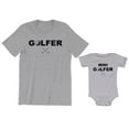 thumbnail image 1 of Golfer Men's T-Shirt Matching Sports Golf Club Graphic Tee Mini Golfer Baby Bodysuit Kids Toddler Shirt, 1 of 3