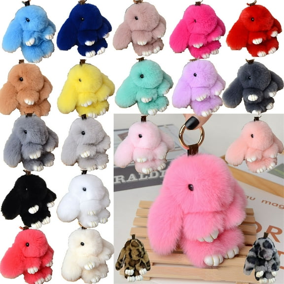 Bunnylulu Keychain, Bunny Lulu Keychain, Cute Bunny Keychain, Bunny Keychain Plush, Women's Keyrings & Keychains
