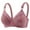 Purple, variant on Wireless Mesh Bra for Women Full Coverage Plus Size Padded Bra No Underwire Support Comfort Bras Adjustable Straps
