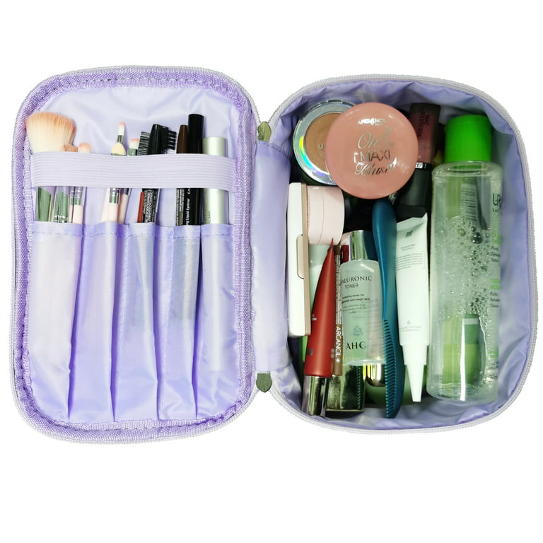  DANCOUR Small Makeup Bag for Purse, Small Pouch, Small Cosmetic  Bag for Purse, Mini Makeup Bag, Period Bag, Nylon Bag, Small Makeup Pouch  for Purse, Purse Organizer Pouches, Mini Pouch, Purple