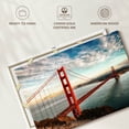 thumbnail image 6 of Elephant Stock Red Golden Gate Bridge Wall Art - Horizontal Canvas Wall Art - Living Room Wall Decor - Architecture Canvas - Red And Yellow Decor - 45" x 30", 6 of 8
