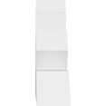 thumbnail image 3 of 48"W x 20"H x 6"D x 6"F, 10/12 Pitch, Saratoga Architectural Grade PVC Gable Bracket, 3 of 8