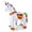 Multi-color, variant on WondeRides Ride on Unicorn Horse Toy Plush Walking Animal Riding Pony  for Toddlers Mechanical Horse Toy with Wheels Medium Size 4 for Age 4-9 Years