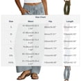thumbnail image 3 of hlysgo Wide Leg Linen Pants for Women High Waisted Palazzo Pants Boho Summer Casual Loose Flowy Pant Trousers with Pockets Army Green,S, 3 of 5