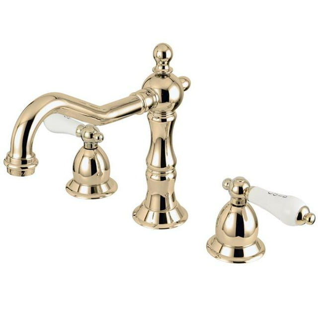 Kingston Brass CC53L2 8 x 16 Po Mitigeur Lavabo Répandu Centre & 44; Laiton Poli