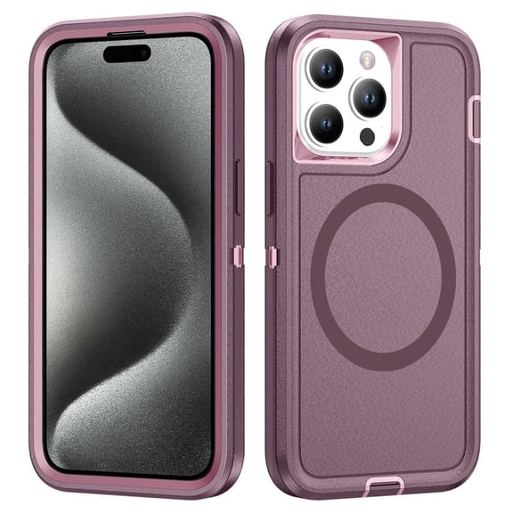 Havilah For Iphone 15 Pro Max Case Life Waterproof Rugged Compatible With Magsafe Magnetic For Iphone Cover(Purple Pink)