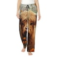 thumbnail image 1 of Balery Cute Floral Cow Pantalones de pijama para mujer, pijamas ultraligeros, pantalones de estar por casa-XX-Large, 1 of 6