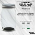 thumbnail image 2 of Mason Jars with Lids 16 oz. Set of 10, Bulk Pack - Glass Jars for Overnight Oats, Candies, Fruits, Pickles, Spices, Beverages - Black, 2 of 5