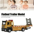 thumbnail image 5 of 1:32 Flatbed Trailer Model Alloy Vibrant Color Flatbed Truck Toy With Light And Music For Children, 5 of 5