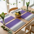 thumbnail image 5 of Purple Grey Ombre Placemats Set of 4 Gradient Color Place Mats Table Mats Kitchen Dining Home Outdoor Party Table Decoration, 5 of 9