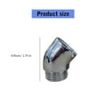 thumbnail image 3 of Handheld Shower Swivel Joint 135 Degree Leak Proof Bathroom Shower Head Extension Brass Shower Head Angle Connector, 3 of 5