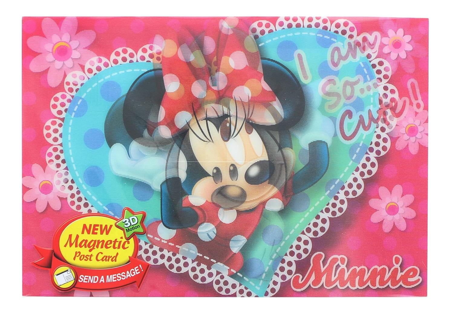 Disney Minnie Mouse 3D Motion Picture Card Magnet - Walmart.com