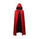 thumbnail image 1 of Capa de Halloween para accesorios fotográficos de clubes, disfraces y espectáculos en el escenario Capucha negra y roja, 1 of 9