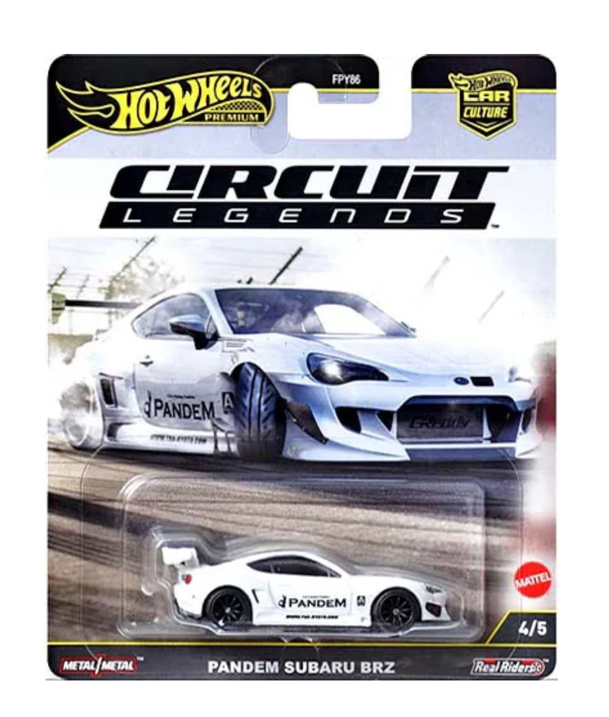 Hot Wheels Circuit Legends Die-Cast Cars Collection, 5-Pack Racing Set, Porsche and Ferrari Models FPY86-961K