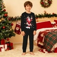 thumbnail image 5 of CAIVO Child Christmas Kids Outfit Sets Cozy Holiday Santa Print Girls Festive Family Cartoon Long Sleeve O-Neck Shirts Tops Pants Soft Two Piece Outfit Sets 7-8 Years, 5 of 8
