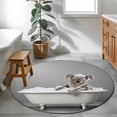 thumbnail image 3 of Koala Bathing Round Area Rug 3Ft Washable Small Circle Rugs for Kitchen Entryway, Modern Abstract Bathtub Cute Animal Shower Non-Slip Carpet Floor Mats Indoor Outdoor Carpet Runner Home Decor, 3 of 8