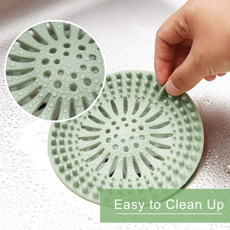 Uigos Hair Catcher Durable Silicone Hair Stopper Shower Drain Covers Easy  to Install and Clean Suit