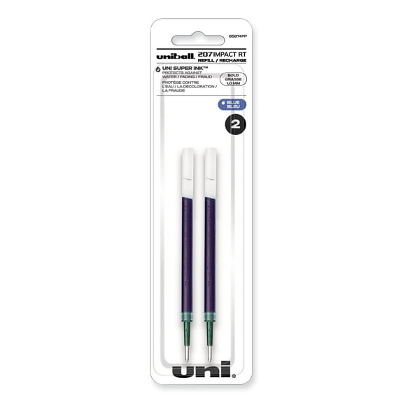 uniball™, UBC65874PP, 207 Impact RT Gel Pen Refill, 2 / Pack