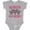 AC-Heather Grey, variant on Daddy's Pit Crew Design with Checkered Flags Girls Baby Bodysuit