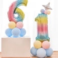 thumbnail image 5 of New 30-inch Digital Aluminum Film Balloon Combination Birthday Party Gradient Digital Column Balloon Suit, 5 of 8