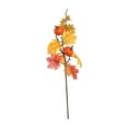 thumbnail image 3 of Rama de hojas de arce artificiales rojas para centro de mesa de otoño, decoración para bodas y hogar. Estilo D, 3 of 9