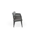 thumbnail image 4 of Lenox Fauteuil d'Attente de Réception en Acier à 4 Places / Acier Charbon / Gris / Gris, 4 of 5