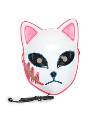 Anime Demon Slayer Foxes Mask Hand-painted Japanese Mask Half Face