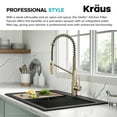 thumbnail image 5 of KRAUS Oletto 2-in-1 Commercial Style Pull-Down Single Handle Water Filter Kitchen Faucet for Reverse Osmosis or Water Filtration System in Spot-Free Antique Champagne Bronze, 5 of 20